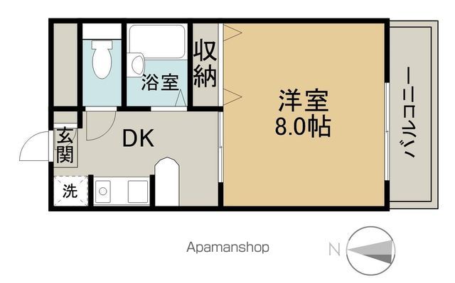 己斐西ハイムの間取り写真
