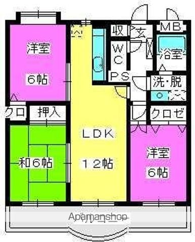 シェルコーポM・Nの間取り写真