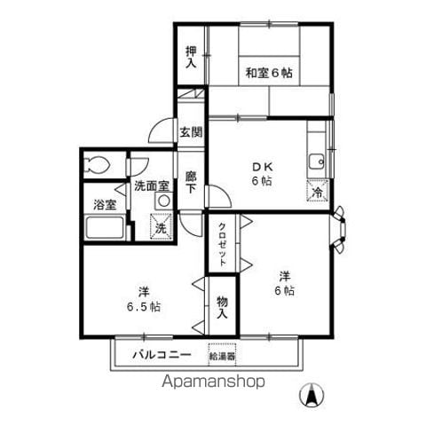 ドミールカタノの間取り写真