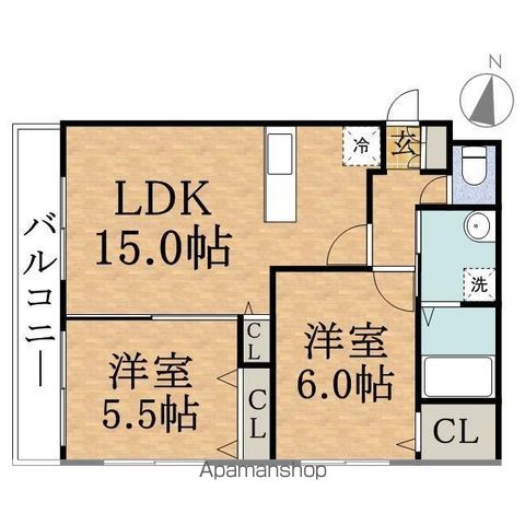 モルティーニ南円山の間取り写真