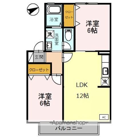 エトワール安朱IIの間取り写真