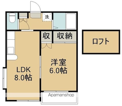 レモンハウス[1LDK/35m2]の間取図