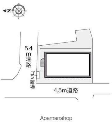 レオパレス桜丘第２[1K/19.87m2]の配置図