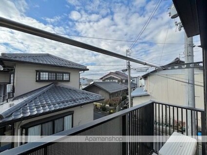 滋賀県愛知郡愛荘町東円堂[2DK/43.75m2]のバルコニー