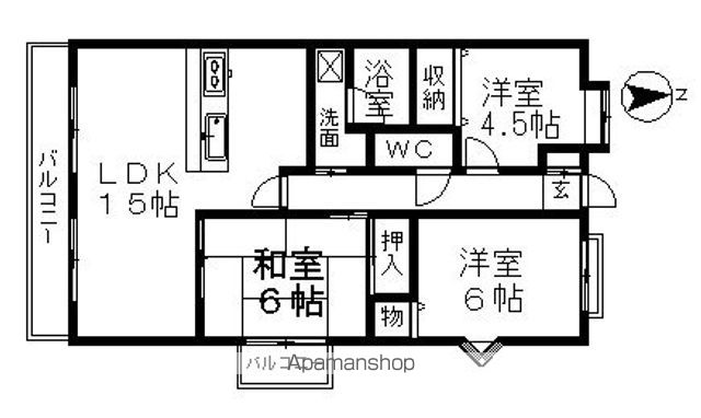 ファーニス白壁の間取り写真