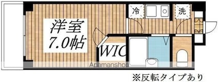 東京都小金井市緑町５丁目[1K/22.51m2]の間取図