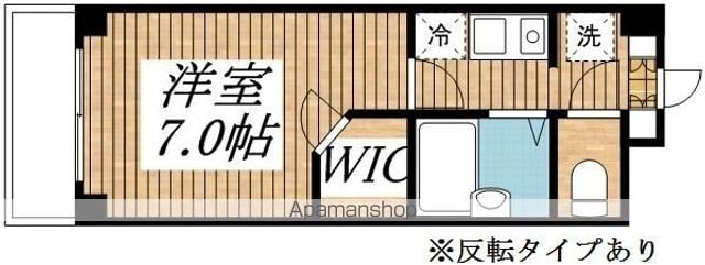 東京都小金井市緑町５丁目[1K/22.51m2]の間取図