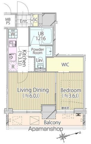 パークフロント新宿の間取り