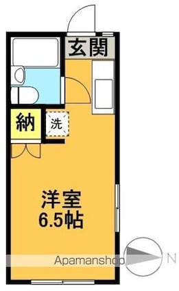 東京都世田谷区松原５丁目[1R/18.25m2]の間取図