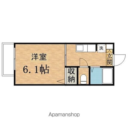 マグノリア[1K/21.18m2]の間取図