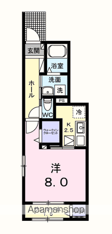 【フォンターナ・ガルボⅠの間取り】