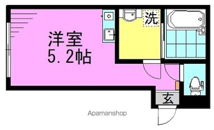 シャッツクヴェレ高円寺北[1R/16.11m2]の間取図