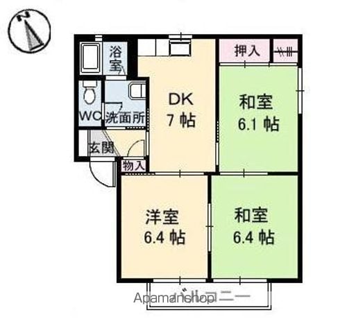 ラフォーレA・B・C・D棟の間取り写真