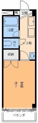 ＭＴビル山越[1K/26.99m2]の間取図