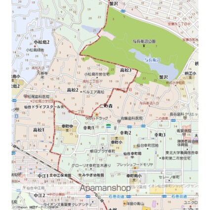 ジュネス二の森[1K/26.91m2]の周辺