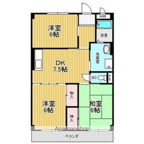メゾン晃梅の間取り写真
