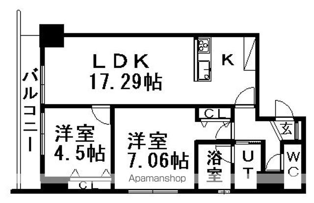プライマル札幌北4条の間取り写真