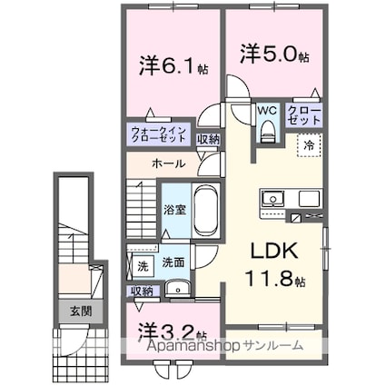 ニコリヴⅠ[3LDK/65.25m2]の間取図
