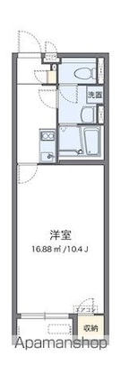 クレイノステラ　庭瀬[1K/29.71m2]の間取図