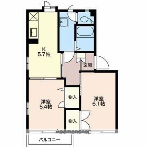 パルレ平林C棟の間取り写真