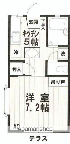 武蔵野コーポラスの間取り写真