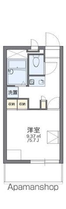 レオパレスルミエール野上[1K/20.28m2]の間取図