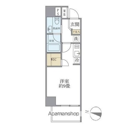 アルファサイト御茶ノ水[1R/25.98m2]の間取図