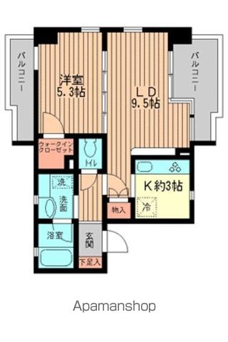 クラージュＫＡＭＡＫＵＲＡＹＡの間取り