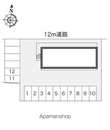 レオパレスアーリーバード[1K/23.18m2]の配置図