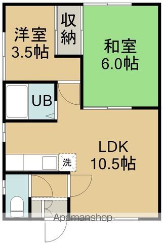 リストワール函館弁天の間取り写真