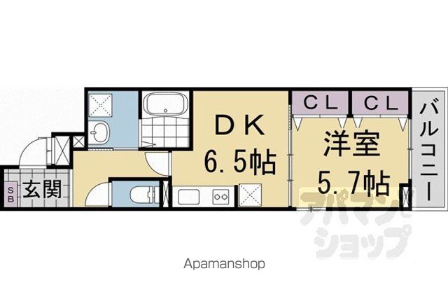 ヒカルサ京都梅津東の間取り写真