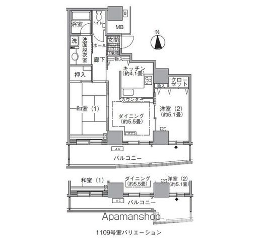 【アクティ汐留の間取り】