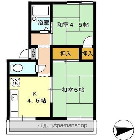 メゾンワタナベ Bの間取り写真