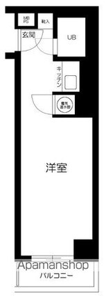 東京都豊島区西池袋１丁目[1R/23.01m2]の間取図