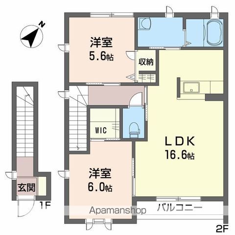 シャーメゾン A棟の間取り写真