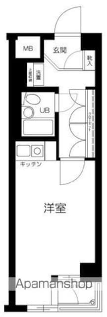 ワコーレ成増[1R/20.8m2]の間取図