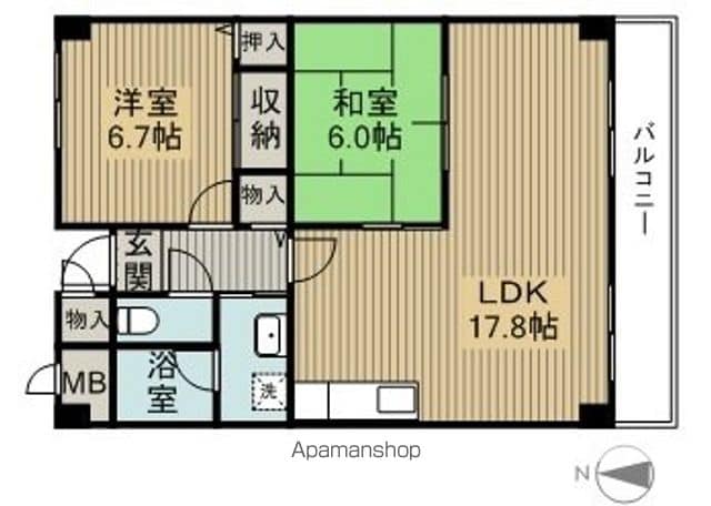 ルミエール西緑丘の間取り写真