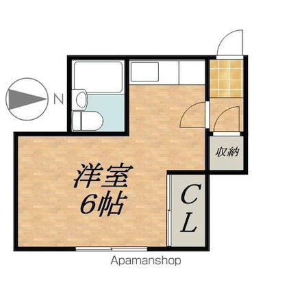 コーポ生野[1R/18.1m2]の間取図