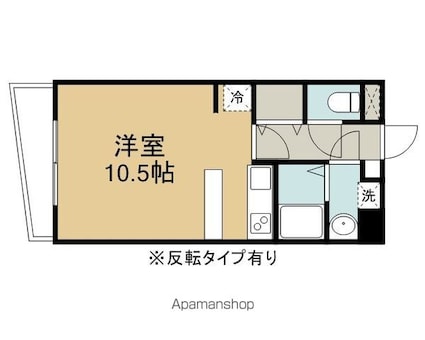 ベルメゾンＳＫ[1R/34.2m2]の間取図