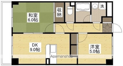 双葉ヒルズ横川駅前[2DK/47.52m2]の間取図