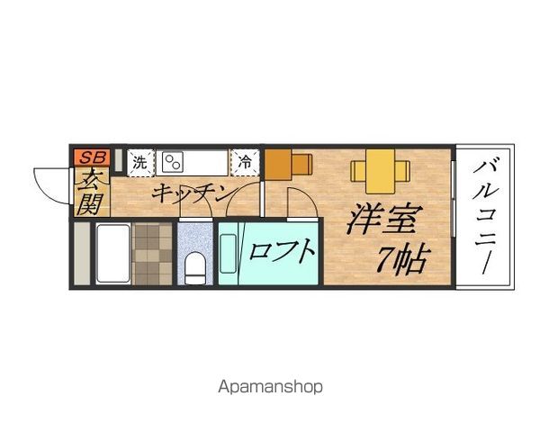 レオパレスタカセの間取り写真