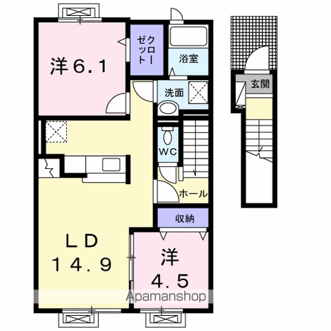 ハイグレイスの間取り写真