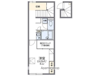 レオパレス榎戸[1K/28.02m2]の間取図