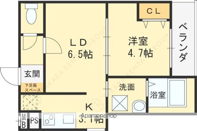 フジパレス弥刀V番館の間取り写真