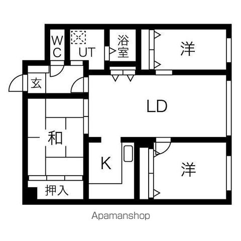 ラ・ヴェルト円山の間取り写真