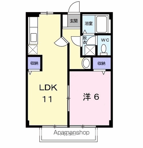 ベア立田の間取り写真