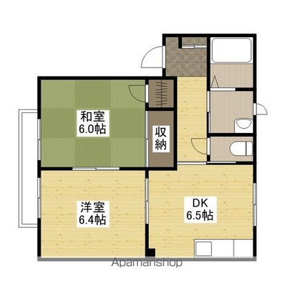 パストラル　Ａ[2DK/47.16m2]の間取図