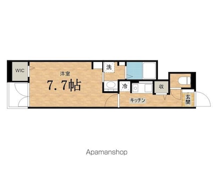 サンフィールド[1K/29.12m2]の間取図