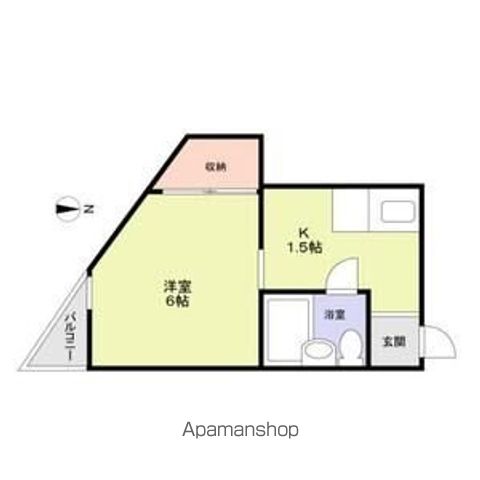 【中野区南台のマンションの間取り】