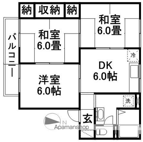 コーポジョイフルの間取り写真
